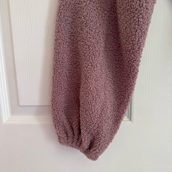 LOFT Sherpa Pullover Women’s Small Mauve Pink Fleece NWT - Picture 4 of 9